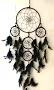 Varanasi Enterprises Dream Catcher Wall Hanging Soft Black Color Dream Catcher For Attractive Dream 6 Inch Ring Wool Dream Catcher